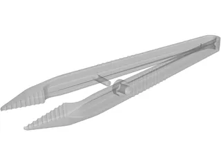 Hospital Tweezer 3D Model preview