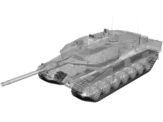 Leopard 2A6 3D Model preview