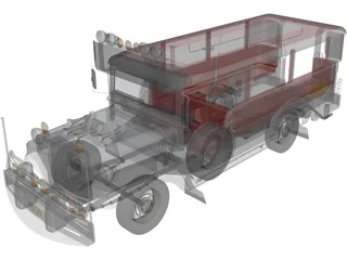 Jeep Philippines 3D Model preview