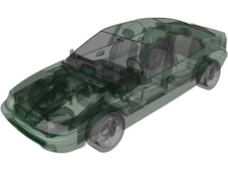 Citroen Xantia (2001) 3D Model preview