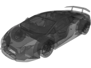 Lamborghini Huracan Performante (2017) 3D Model preview