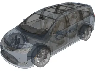 Chrysler Pacifica (2017) 3D Model preview