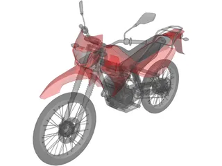 Yamaha XTZ 125 3D Model preview