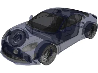 Renault Alpine A110 (2018) 3D Model preview