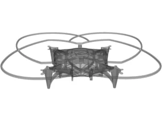 Quadrocopter Body 3D Model preview