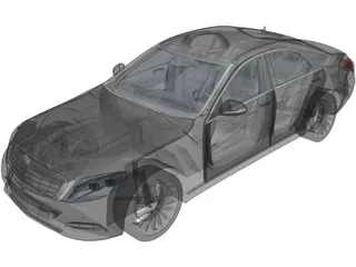 Mercedes-Benz S500 3D Model preview