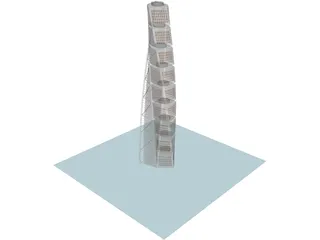 Turning Torso Tower Malmo 3D Model preview