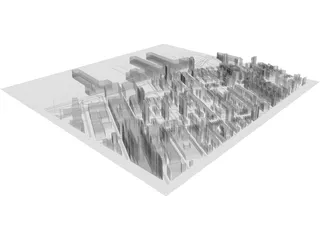 Hudson Yards 3D Model preview