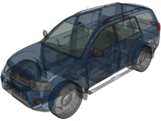 Mitsubishi Montero Sport (2013) 3D Model preview
