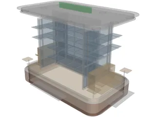 Kiosk 3D Model preview