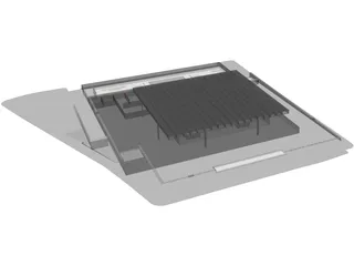 Neue Nationalgalerie 3D Model preview