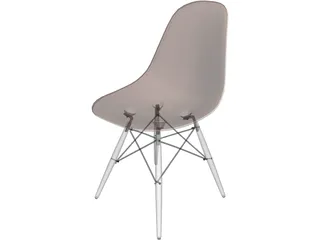 Eames DSW Chair 3D Model preview