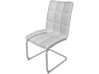 Soft Business Chair 3D Model preview