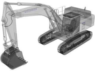Komatsu PC490 3D Model preview