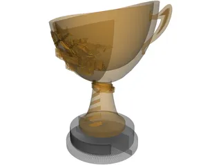 BJJ World Cup Trophy 3D Model preview