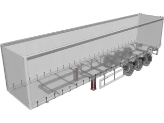 Trailer 3D Model preview