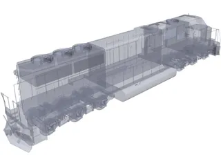 SD60 Train 3D Model preview