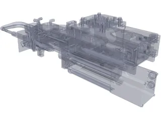 C-Spot Weld Gun 3D Model preview