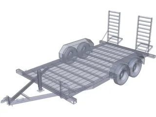 Trailer 3D Model preview