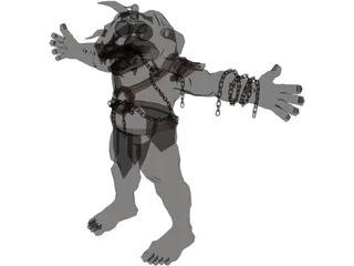 Monster 3D Model preview