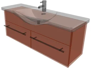 Kitchen Sink Moushan 3D Model preview