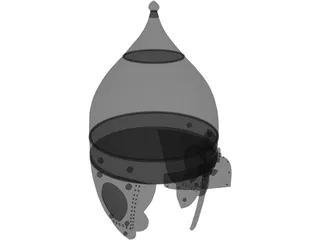 Russian Knight Helmet 3D Model preview