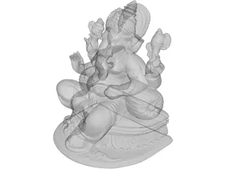 Ganpati 3D Model preview