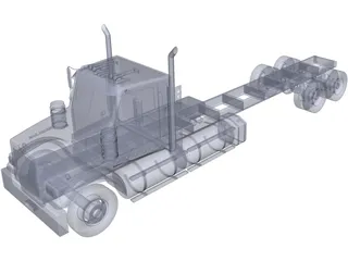 Western Star 4900SF (LWB) 3D Model preview