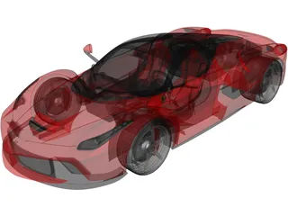 Ferrari LaFerrari 3D Model preview