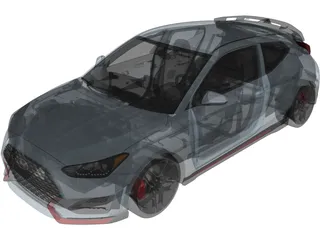 Hyundai Veloster (2019) 3D Model preview
