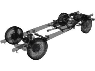Toyota Hilux Frame (2011) 3D Model preview