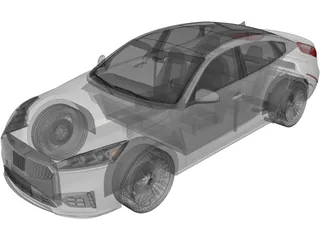 Kia Cadenza (2017) 3D Model preview