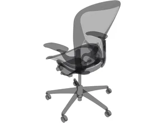 Herman Miller Aeron Chair 3D Model preview