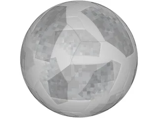 Russia Worldcup Soccer Ball 3D Model preview