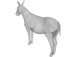 Donkey 3D Model preview