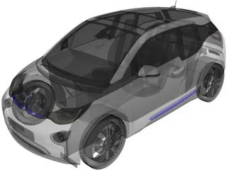 BMW i3 3D Model preview