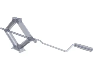 Scissors Jack Mechanism 3D Model preview