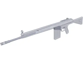 G3 H&K Rifle 3D Model preview