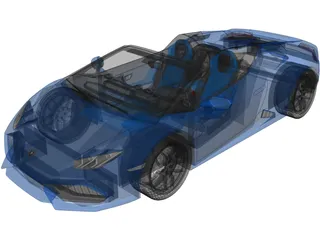 Lamborghini Huracan LP610-4 Spyder (2017) 3D Model preview