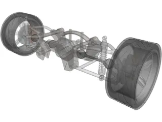 Rear Suspension 3D Model preview