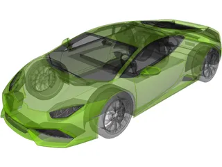 Lamborghini Huracan 3D Model preview