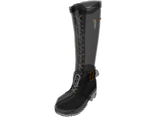 Boot Woman 3D Model preview