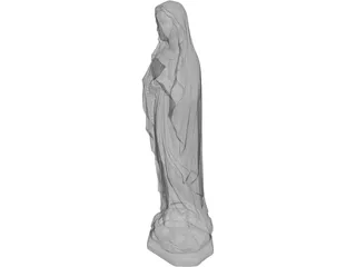 Virgin Mary 3D Model preview