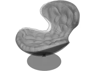 Arm Chair 3D Model preview