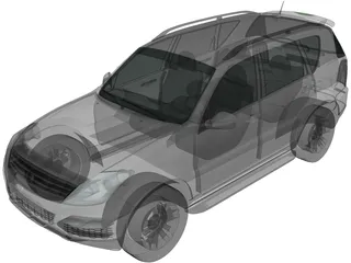 SsangYong Rexton 3D Model preview