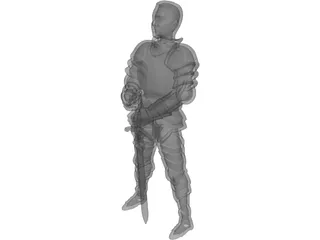 Young Knight 3D Model preview
