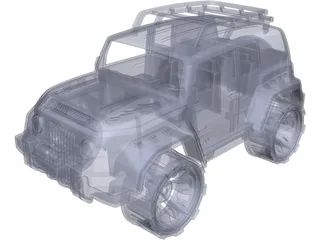Toyota FJ Cruiser Toy 3D Model preview