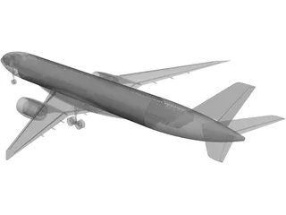 Airbus A350-900 3D Model preview