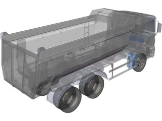 Dump Truck 3D Model preview