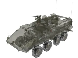 Stryker APC 3D Model preview